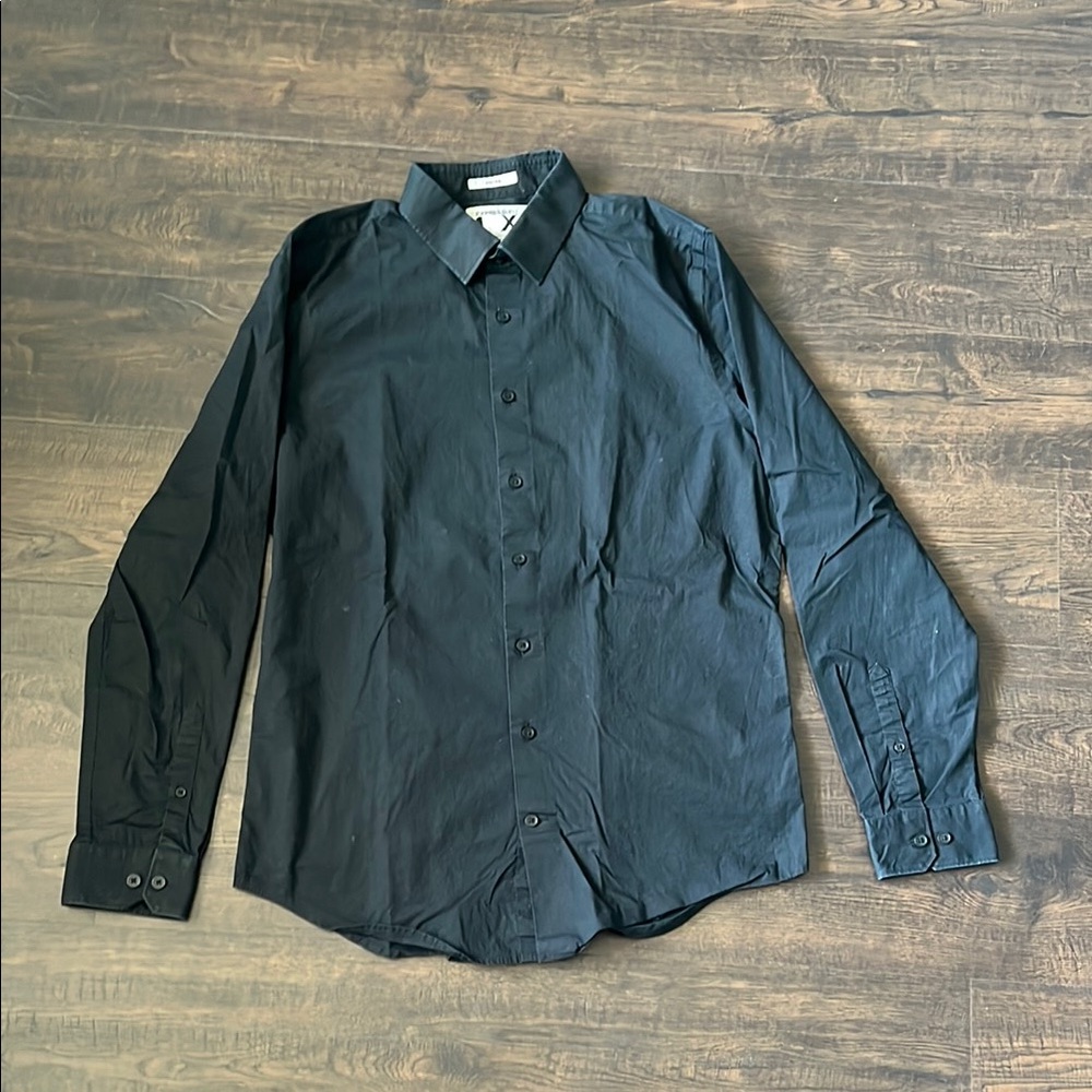 Men's Black Express Dress Shirt